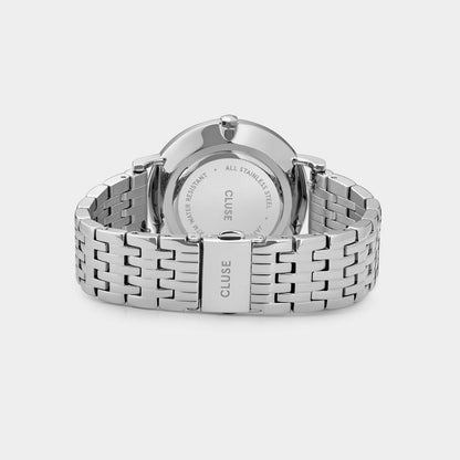 Montre Cluse en acier inoxydable argenté