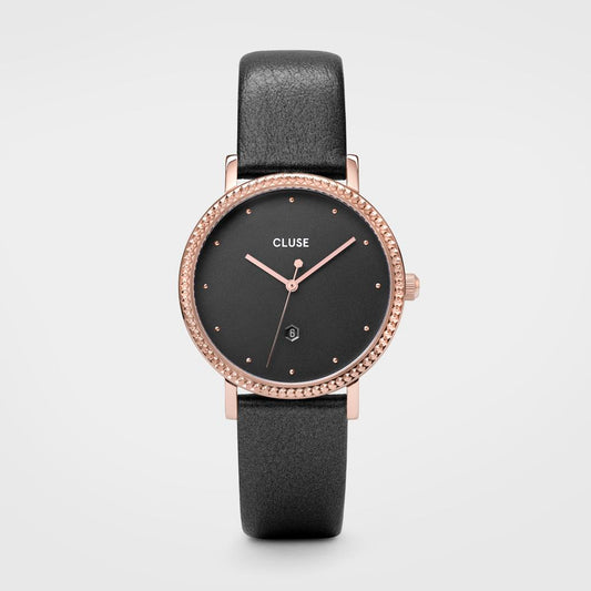 Montre Cluse en cuir gris