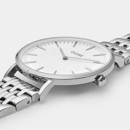 Montre Cluse en acier inoxydable argenté