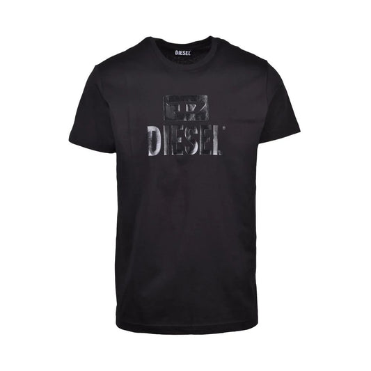 T-shirt en coton noir Diesel