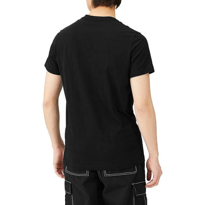 T-shirt en coton noir Diesel