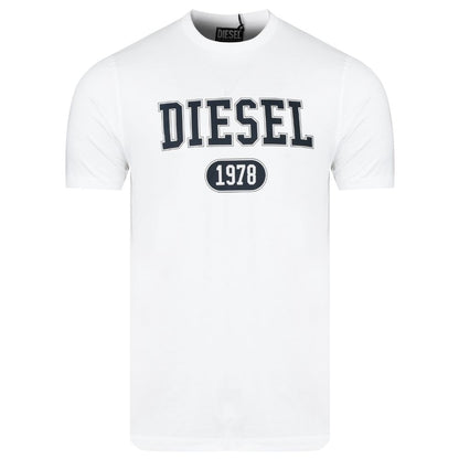 T-shirt en coton blanc Diesel