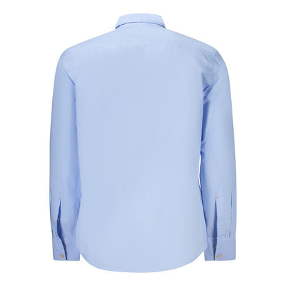 Hugo Boss Blue Cotton Men Shirt