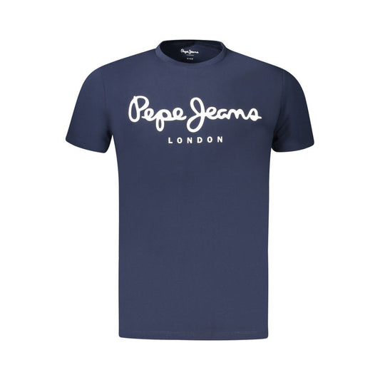 T-shirt homme en coton bleu Pepe Jeans