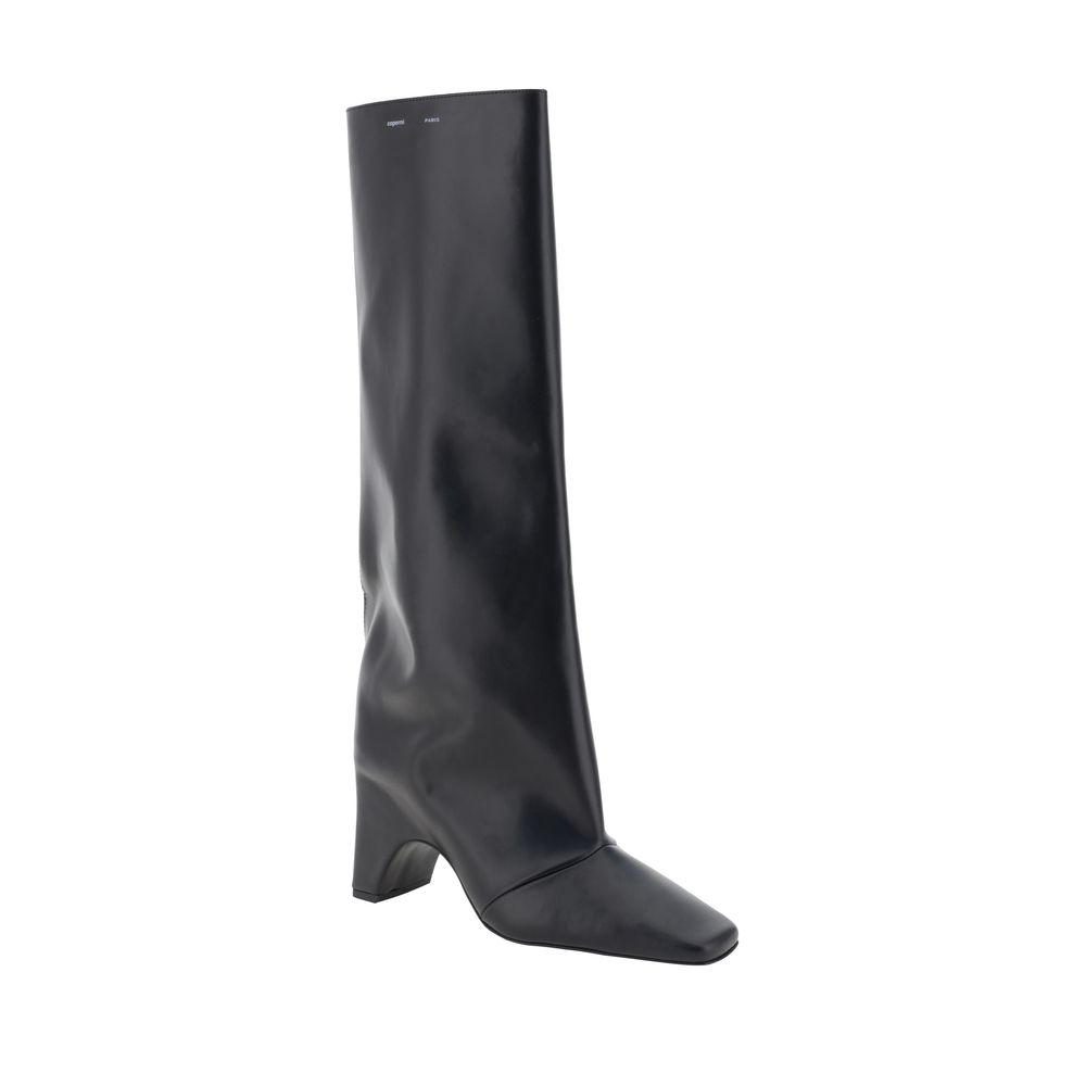 Coperni Bridge Leather High Boots Architectural - Knee High