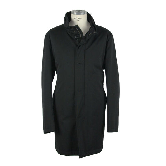Veste en laine noire fabriquée en Italie