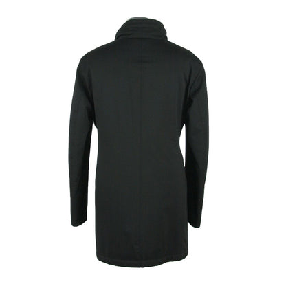 Veste en laine noire fabriquée en Italie