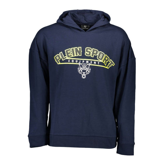 Plein Sport Blue Cotton Sweater by Plein Sport