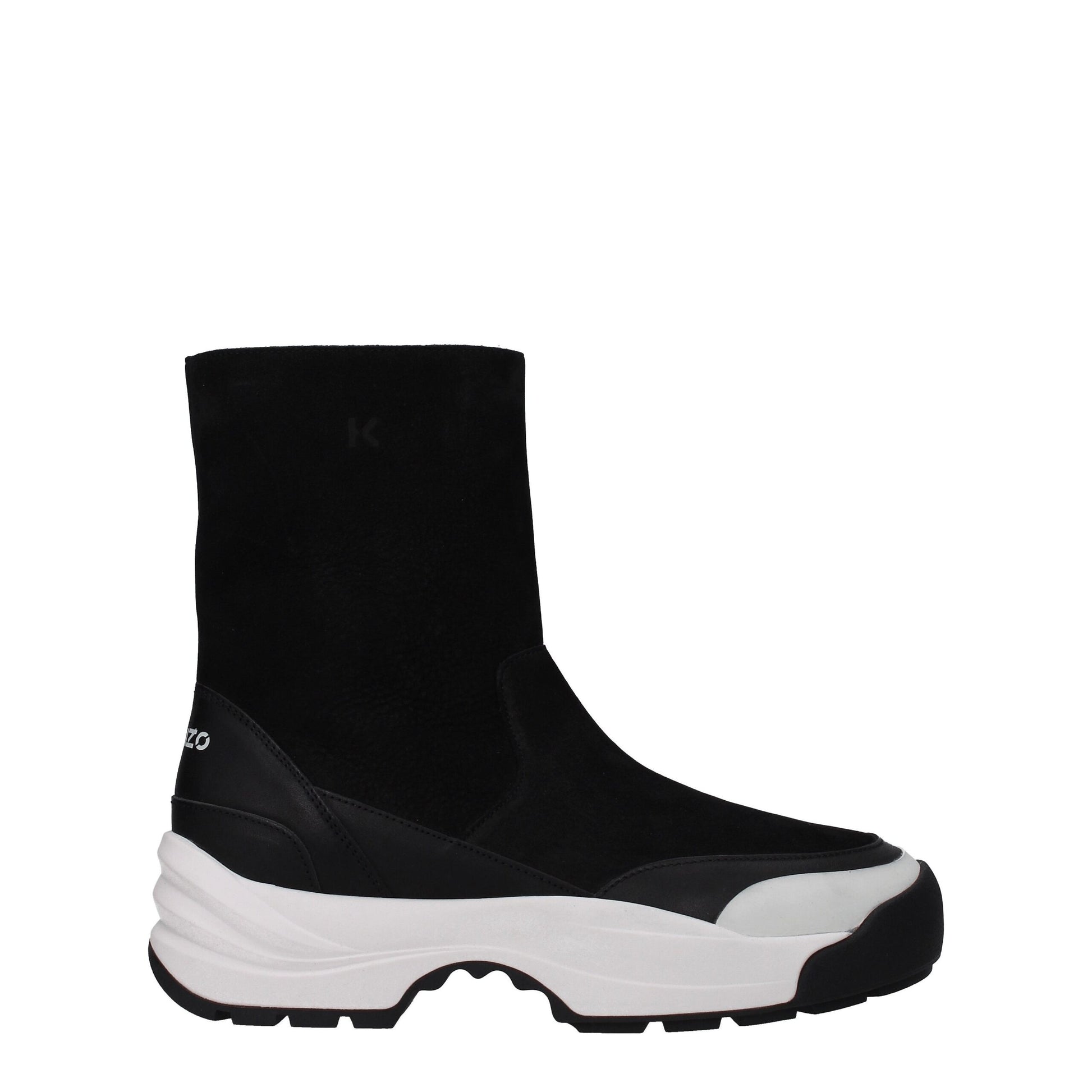 Kenzo Black Leather Ankle Boots by Kenzo