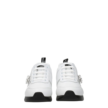 Love Moschino White Leather Low Tops by Love Moschino