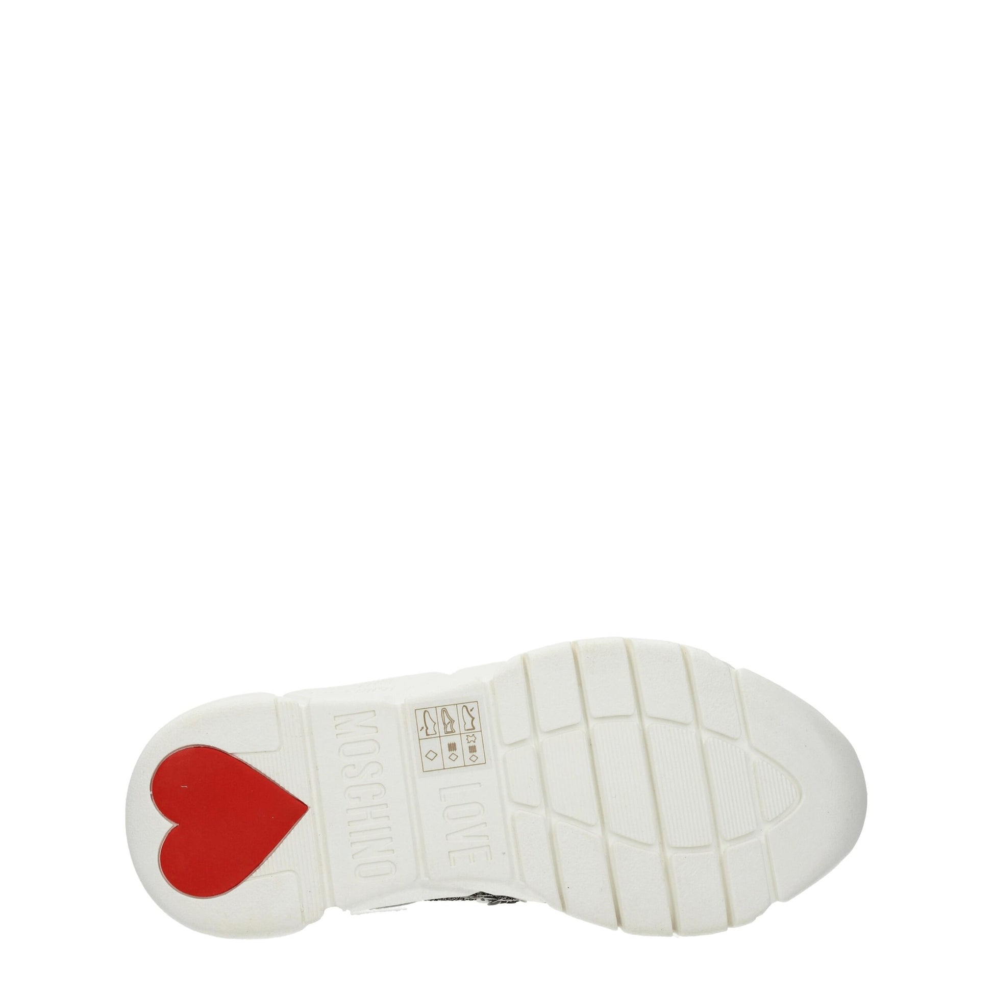 Love Moschino White Fabric Chunky Sneakers by Love Moschino