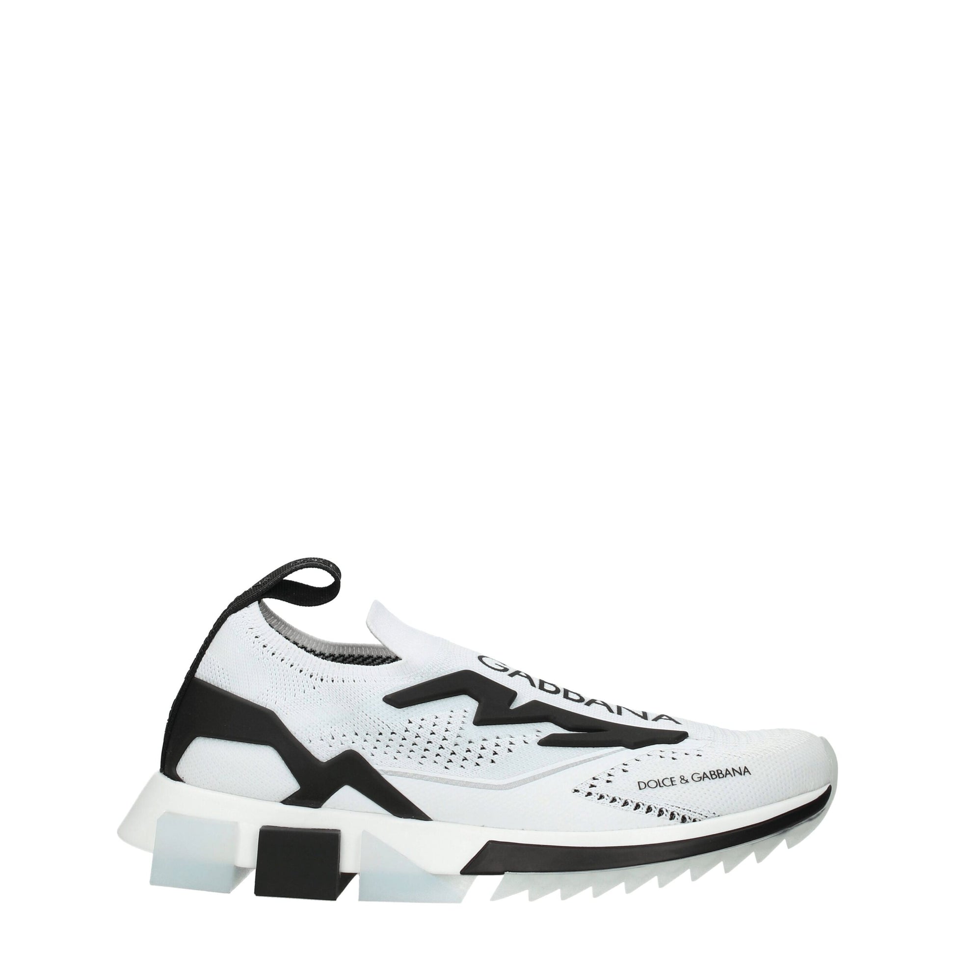 Dolce & Gabbana White Fabric Athletic Sneakers by Dolce & Gabbana