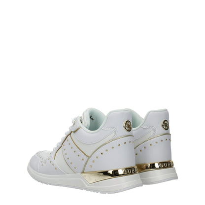 Guess White Polyethylene Sneakers by Guess