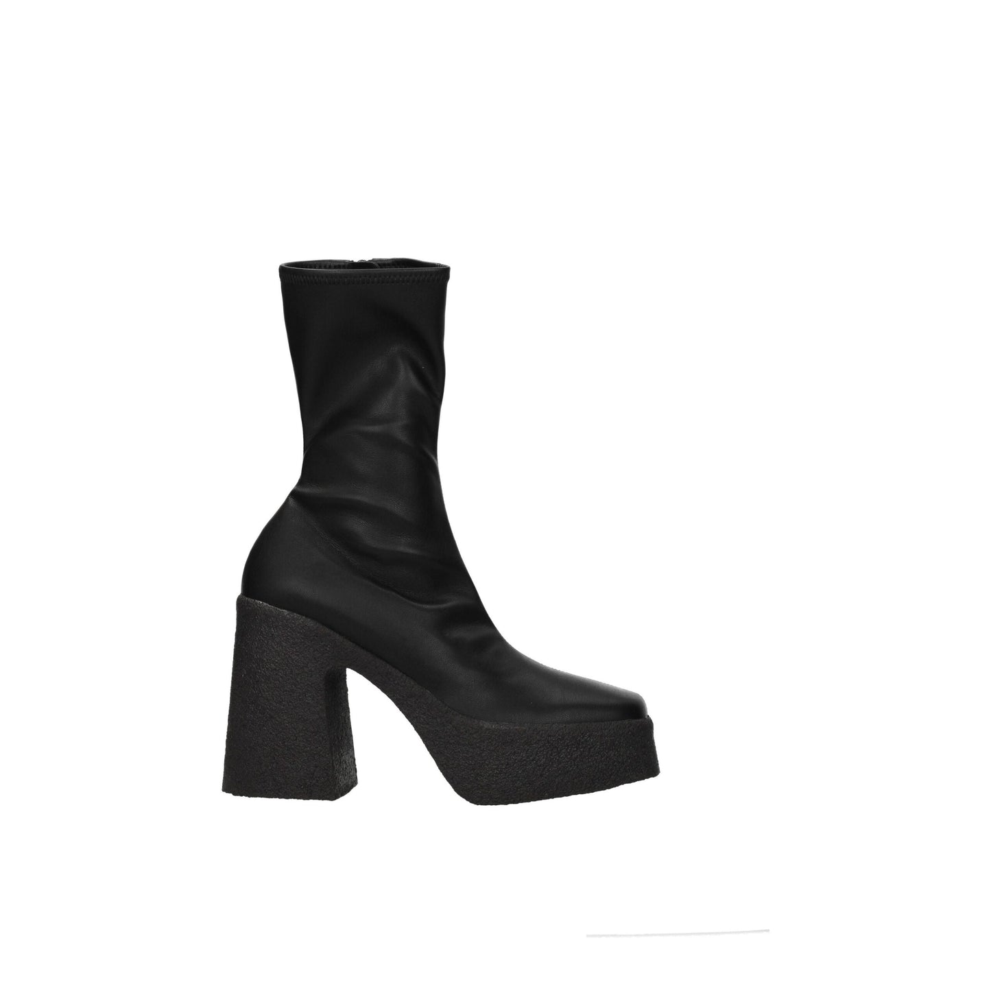 Stella McCartney Black Leather Ankle Boots by Stella McCartney