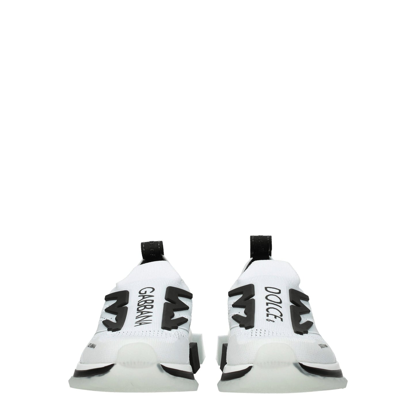 Dolce & Gabbana White Fabric Athletic Sneakers by Dolce & Gabbana