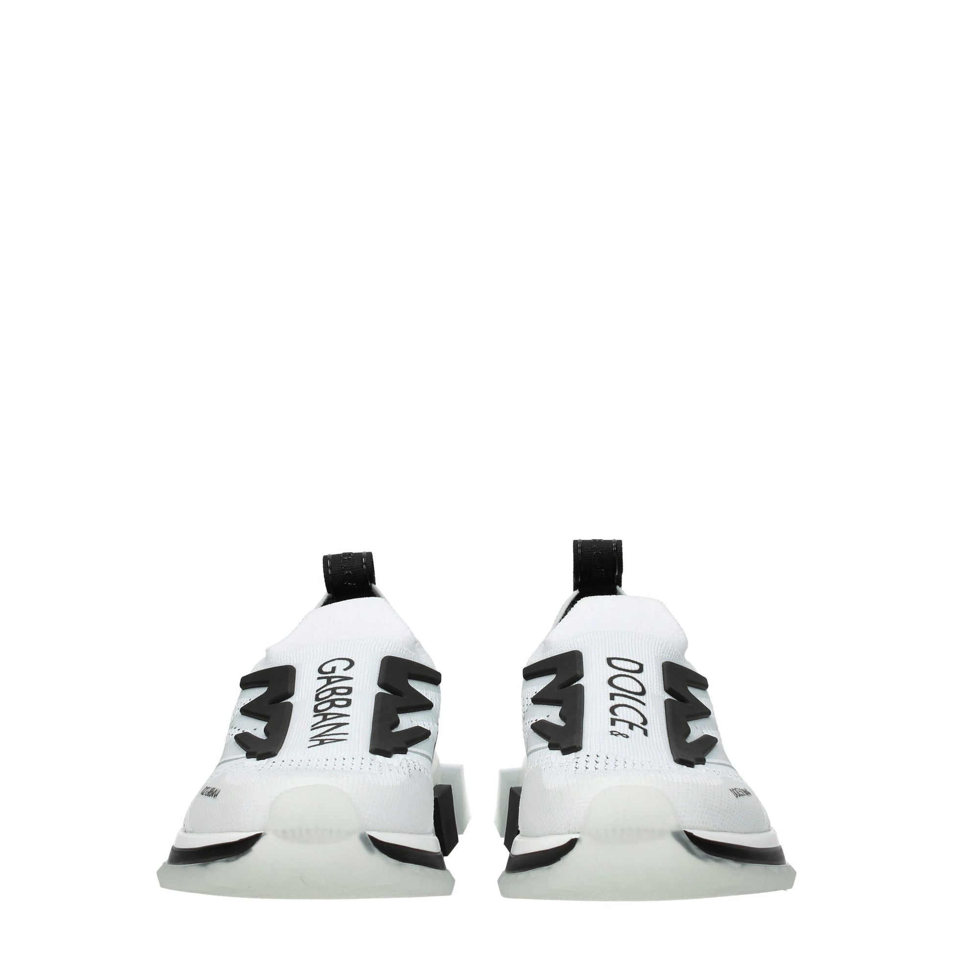 Dolce & Gabbana White Fabric Athletic Sneakers by Dolce & Gabbana