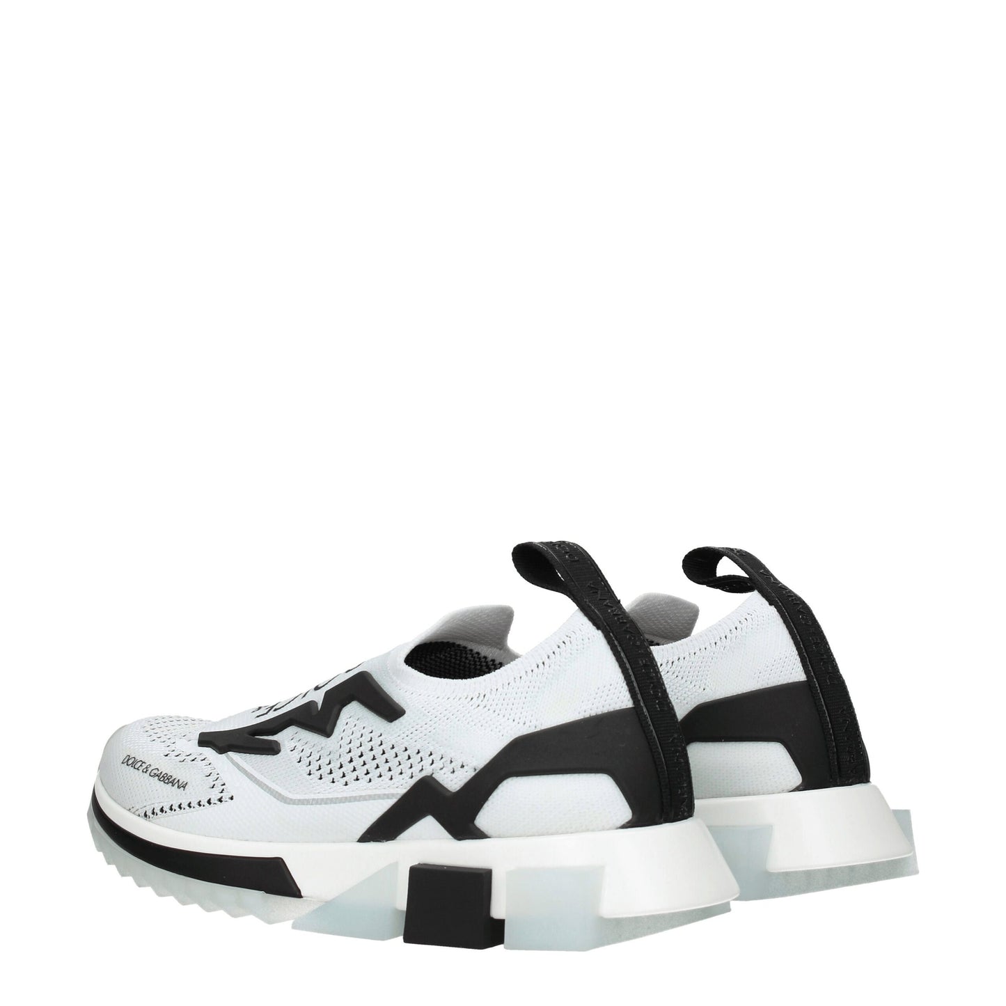 Dolce & Gabbana White Fabric Athletic Sneakers by Dolce & Gabbana