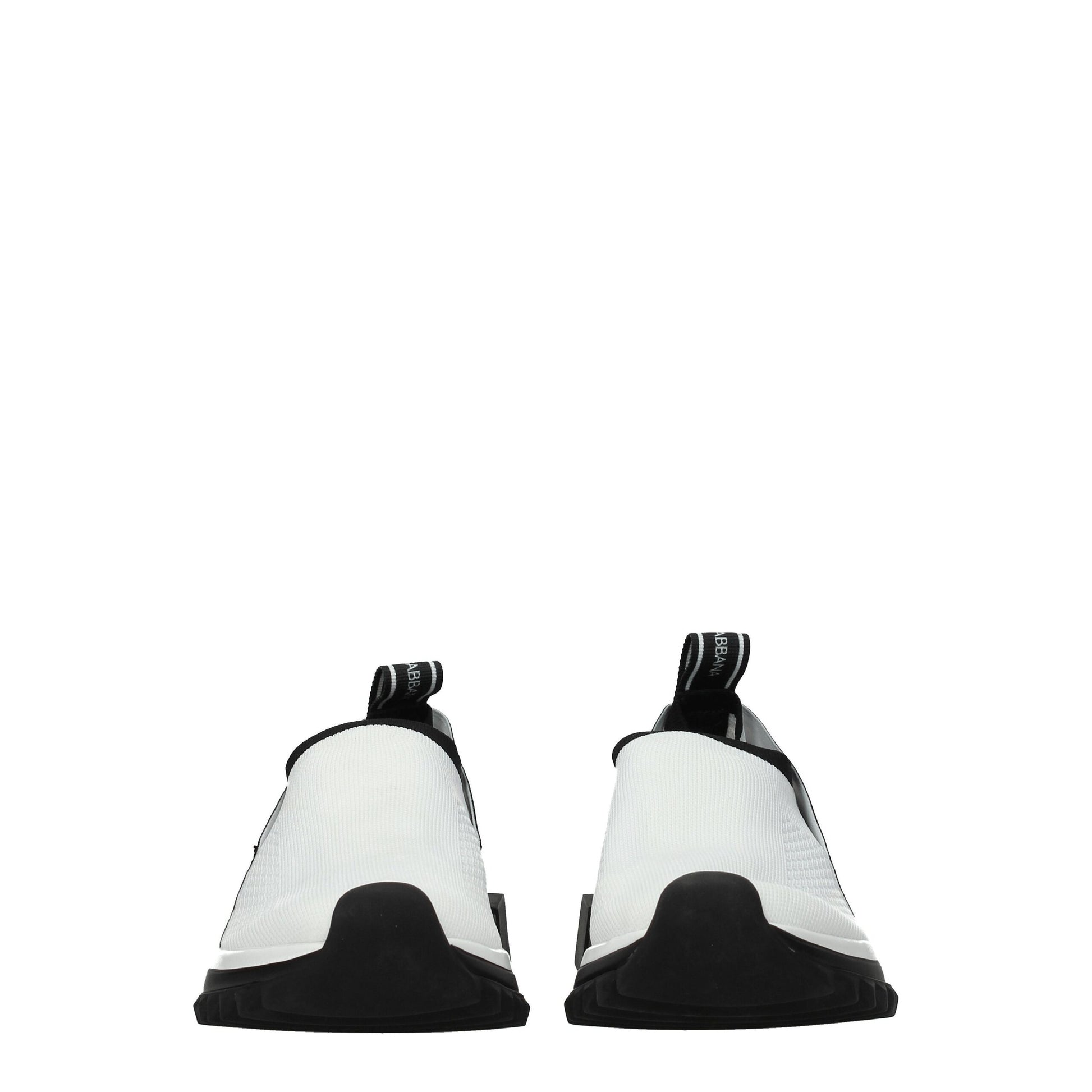 Dolce & Gabbana White Fabric Chunky Sneakers by Dolce & Gabbana