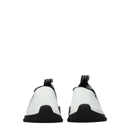 Dolce & Gabbana White Fabric Chunky Sneakers by Dolce & Gabbana