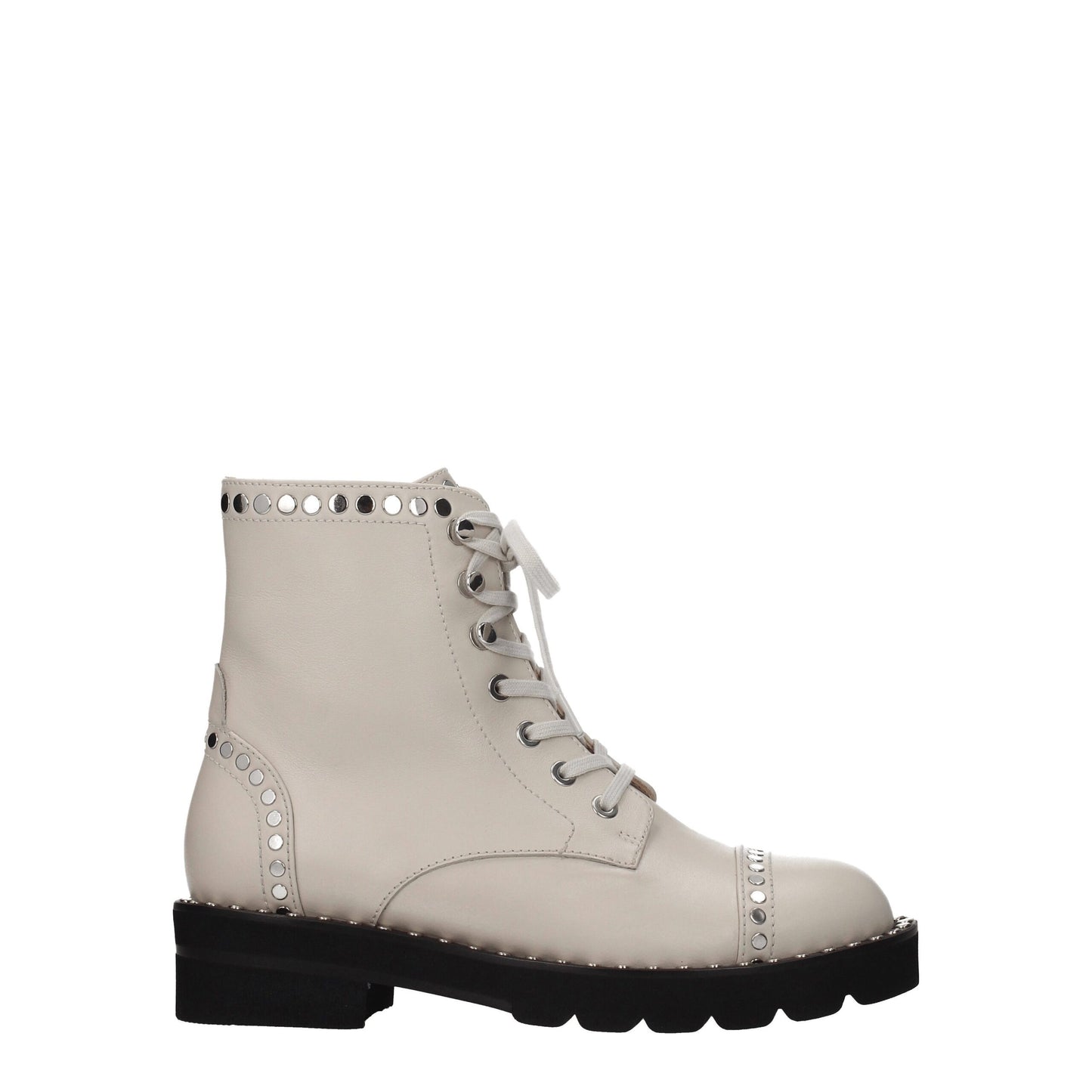 Stuart Weitzman Beige Leather Ankle Boots by Stuart Weitzman