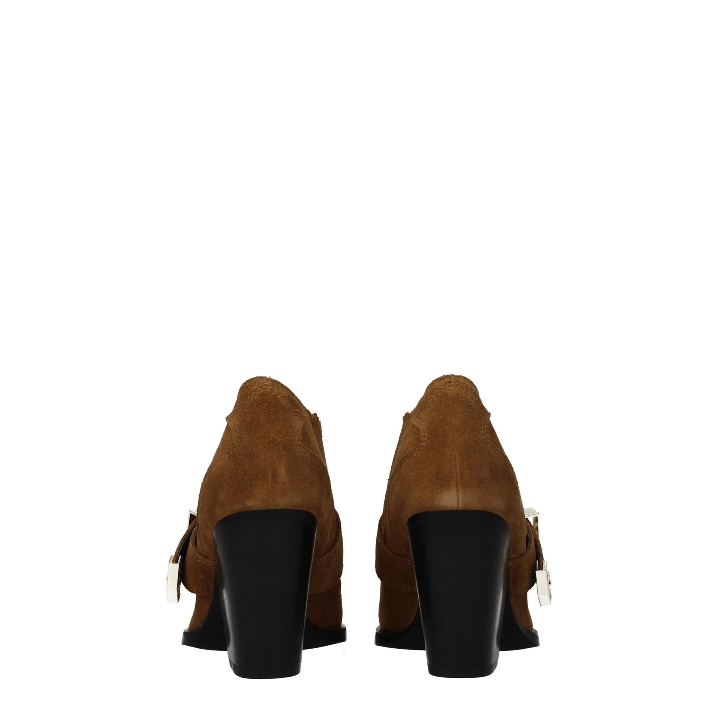 Versace Jeans Brown Leather Ankle Boots by Versace Jeans