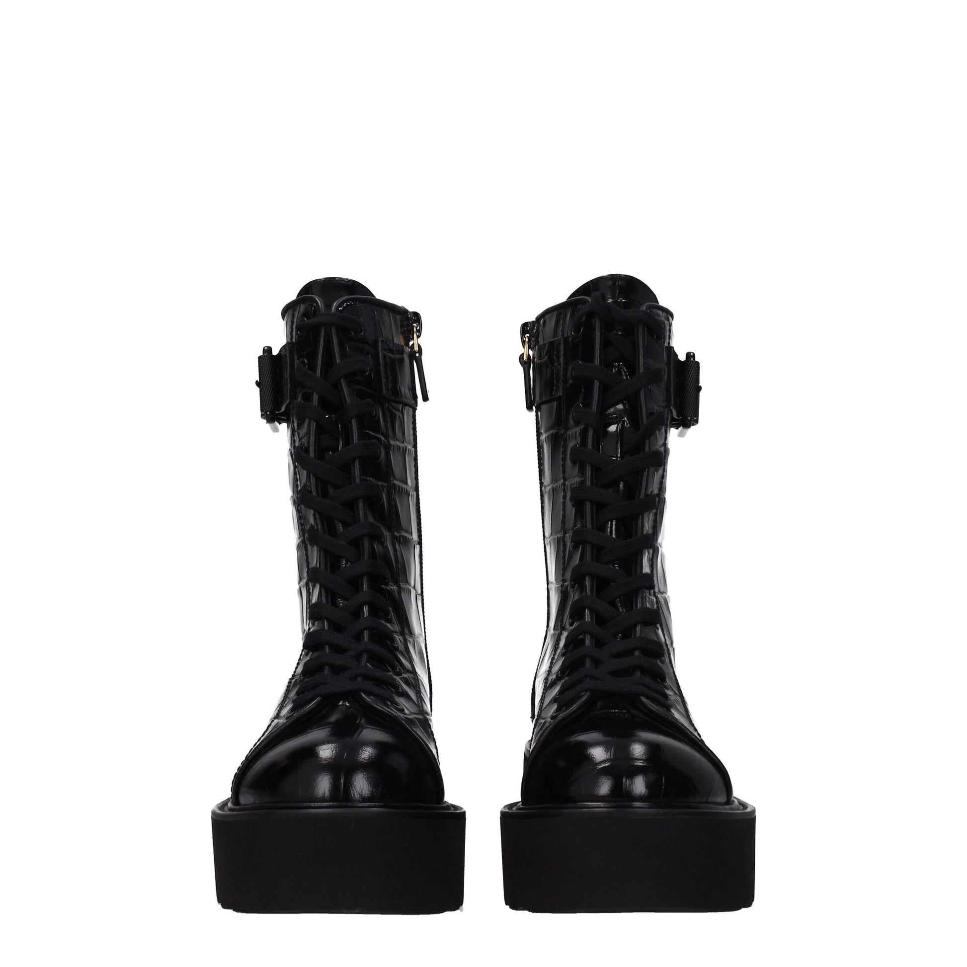 Stuart Weitzman Black Leather Ankle Boots by Stuart Weitzman