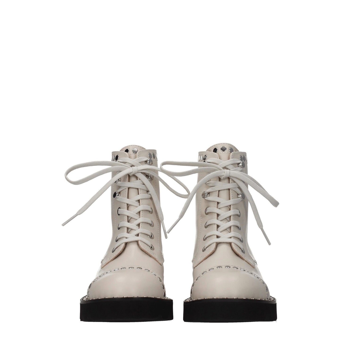 Stuart Weitzman Beige Leather Ankle Boots by Stuart Weitzman