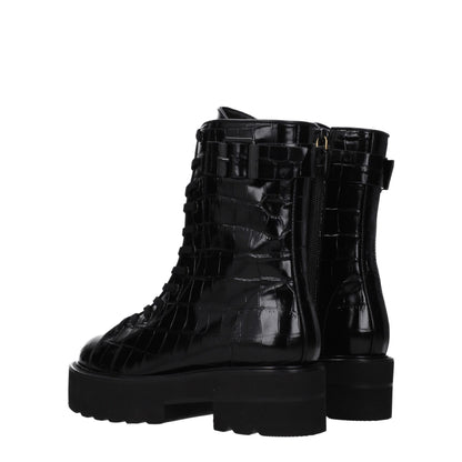 Stuart Weitzman Black Leather Ankle Boots by Stuart Weitzman