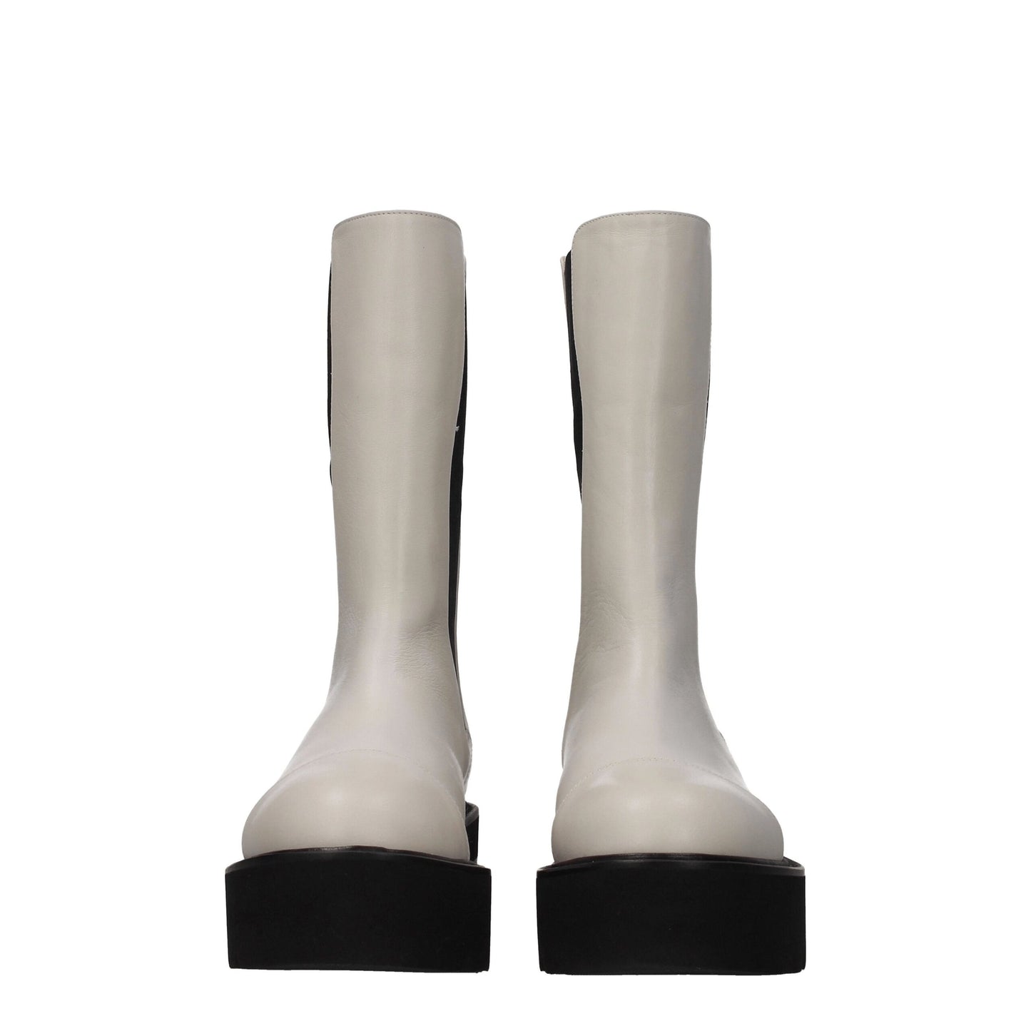 Stuart Weitzman Beige Leather Ankle Boots by Stuart Weitzman