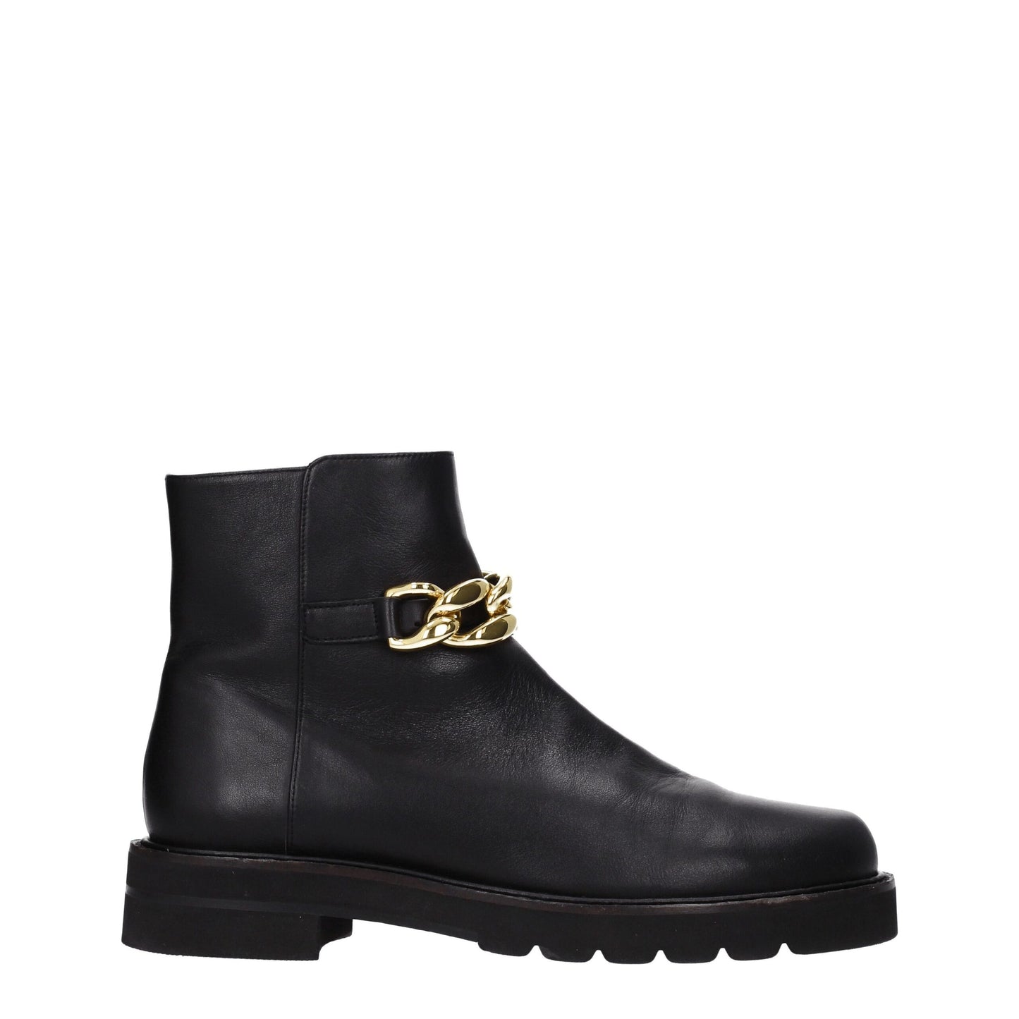 Stuart Weitzman Black Leather Ankle Boots by Stuart Weitzman
