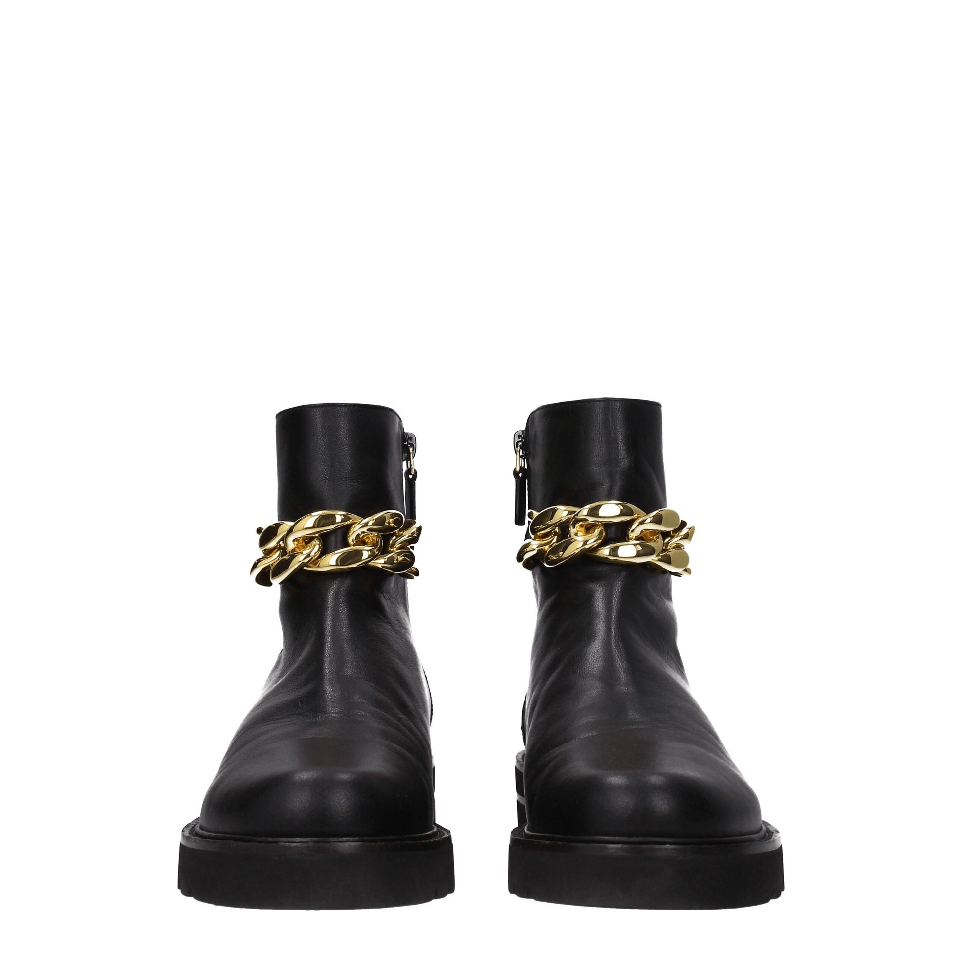 Stuart Weitzman Black Leather Ankle Boots by Stuart Weitzman