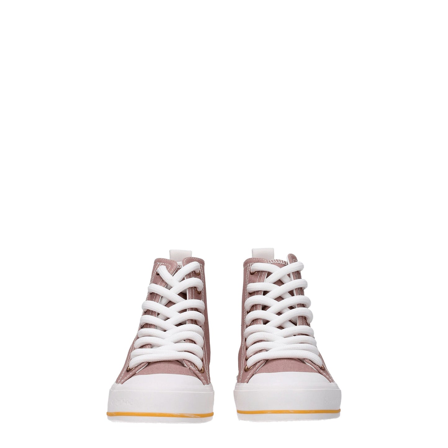 See By Chloé Pink Fabric High Tops by See By Chloé