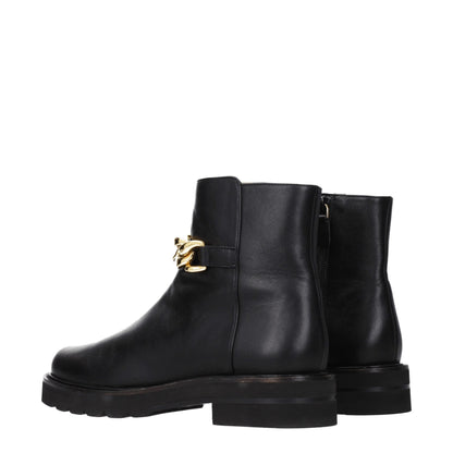 Stuart Weitzman Black Leather Ankle Boots by Stuart Weitzman