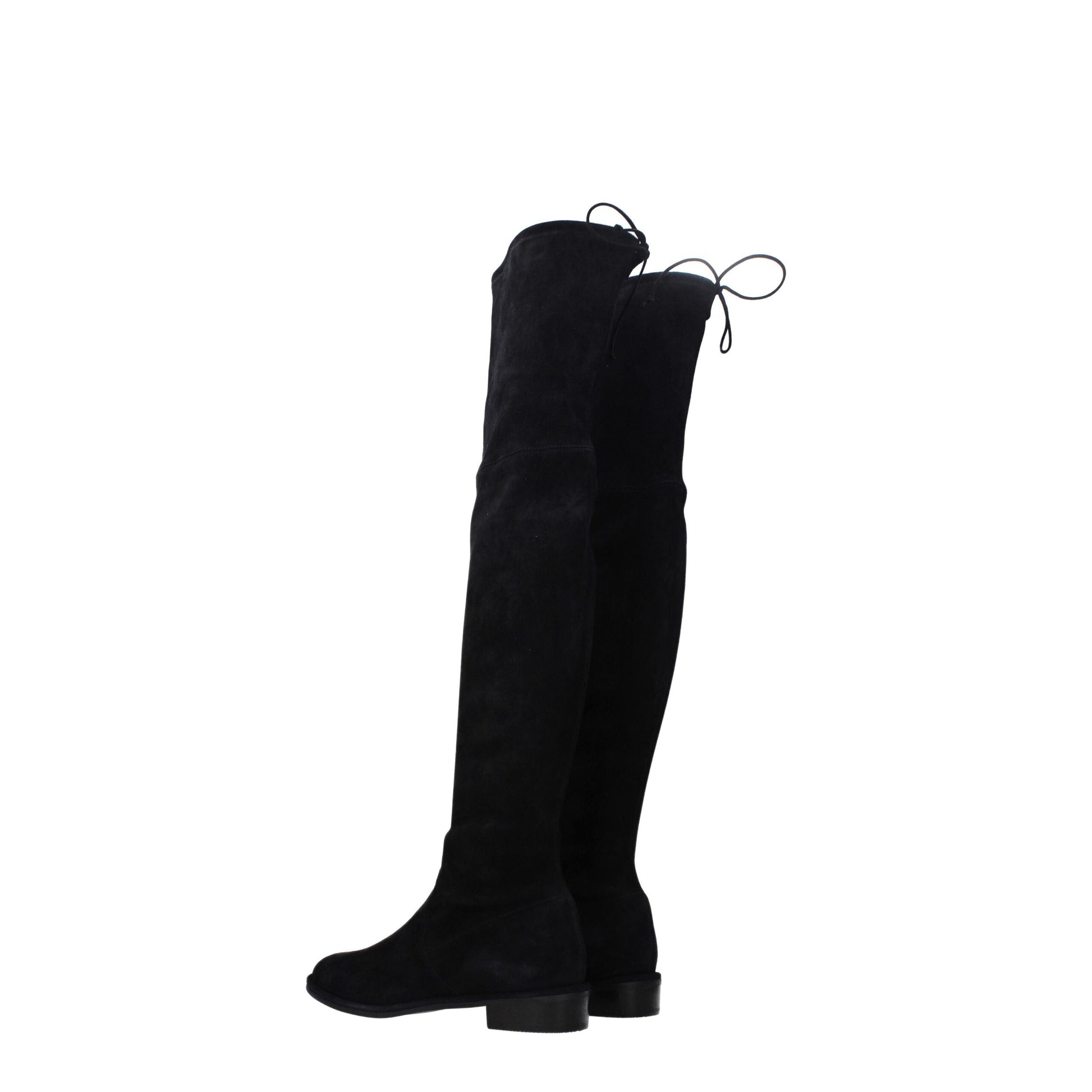 Stuart Weitzman Black Leather Over The Knee by Stuart Weitzman