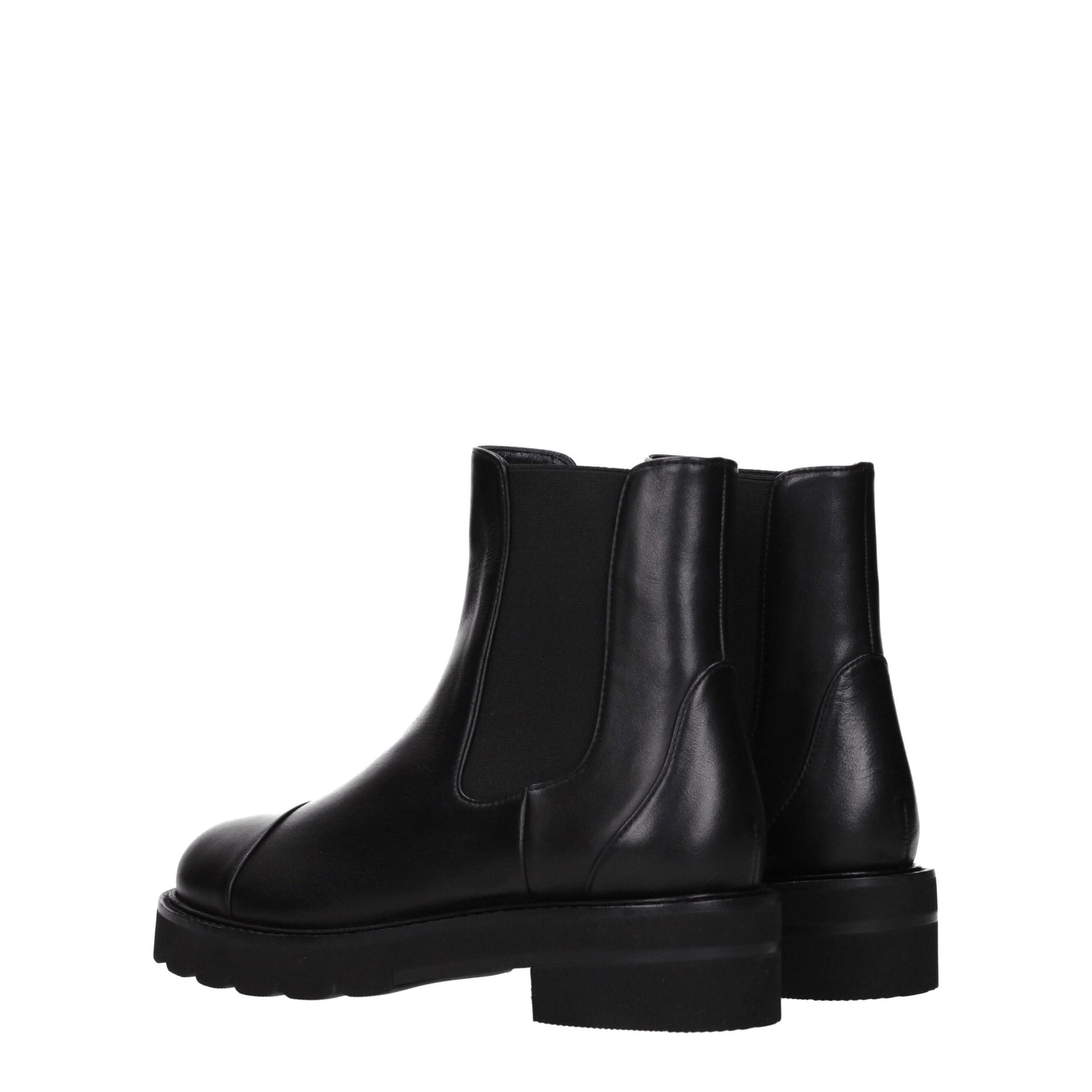 Stuart Weitzman Black Leather Ankle Boots by Stuart Weitzman