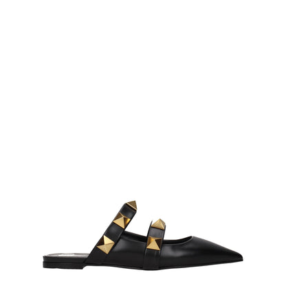 Valentino Garavani Black Leather Mules - from Valentino Garavani