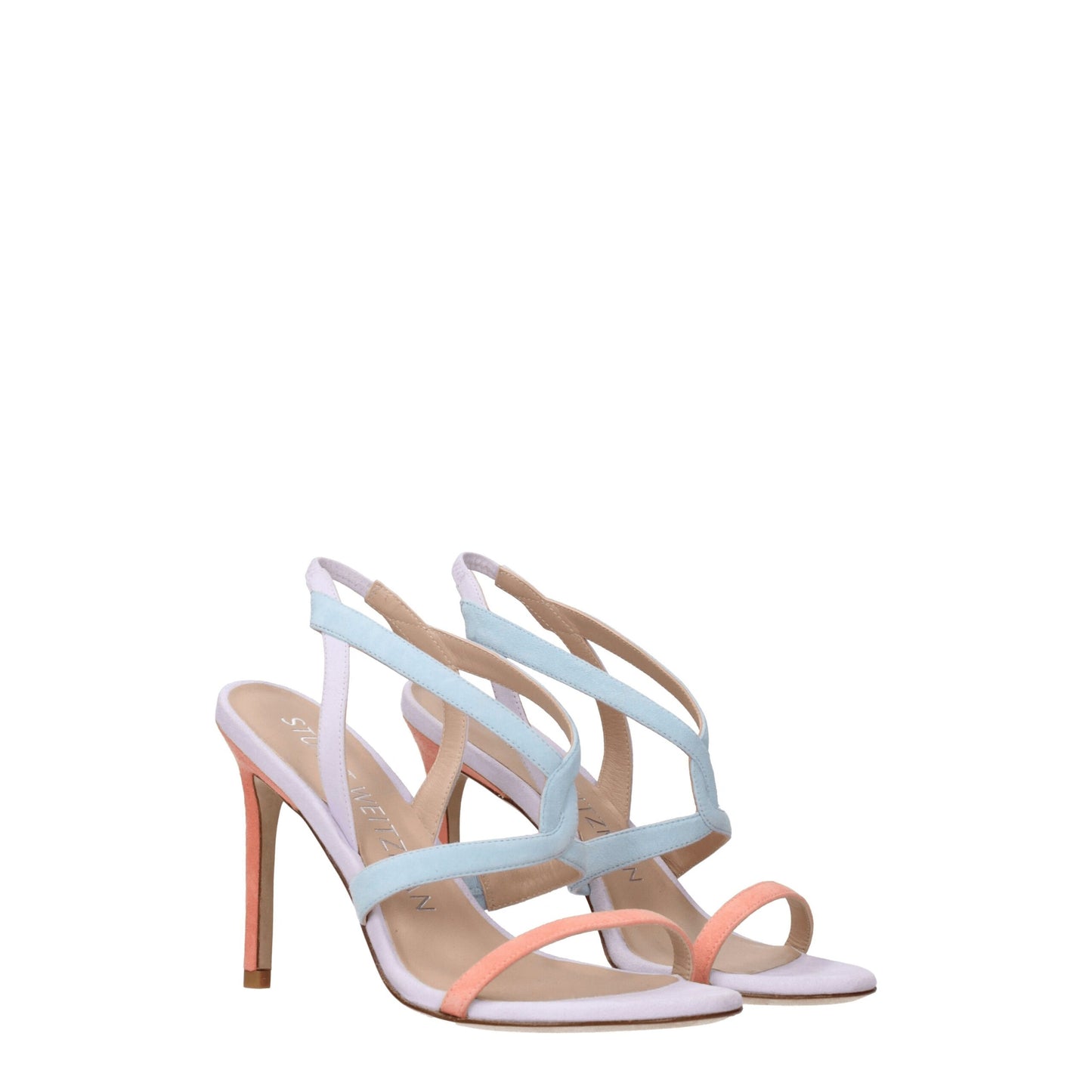 Stuart Weitzman Multicolor Leather Stiletto Heels Sandals - from Stuart Weitzman