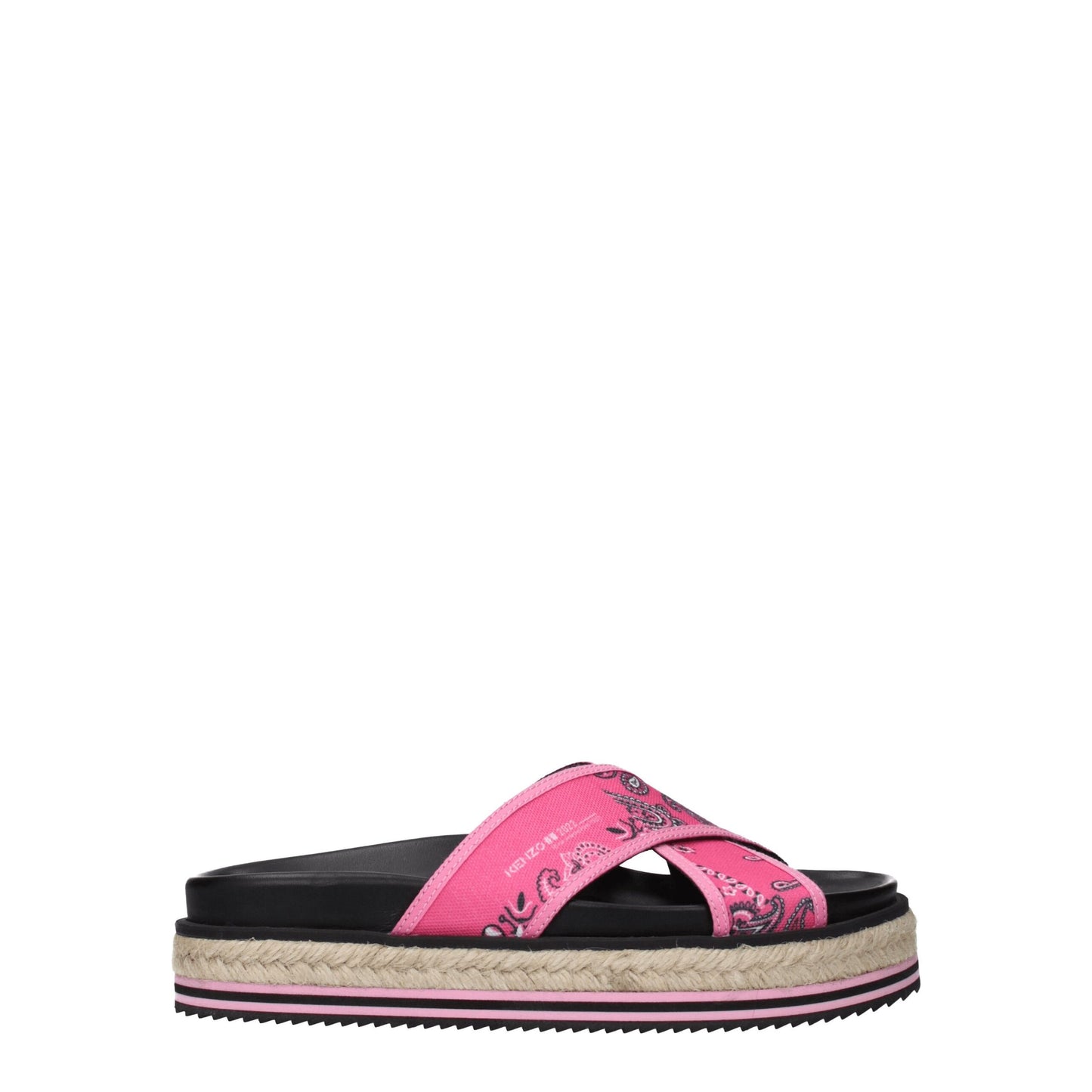 Kenzo Pink Fabric Slippers Sandals - from Kenzo