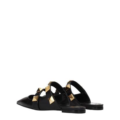 Valentino Garavani Black Leather Mules - from Valentino Garavani
