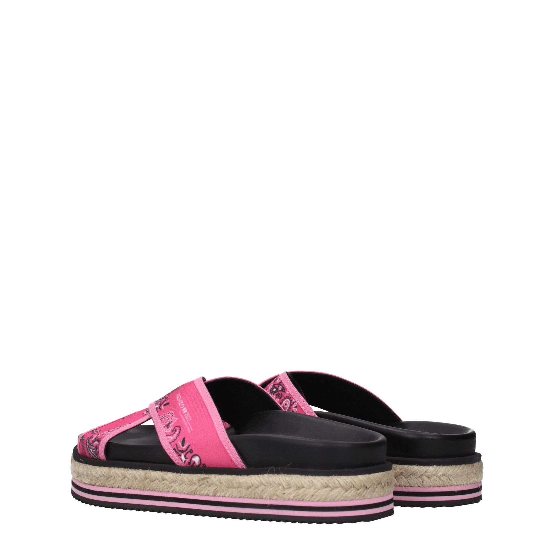 Kenzo Pink Fabric Slippers Sandals - from Kenzo