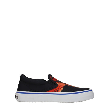 Marcelo Burlon Black Fabric Slip-On Loafers - from Marcelo Burlon