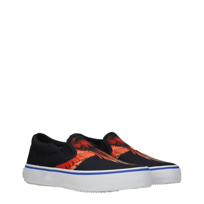 Marcelo Burlon Black Fabric Slip-On Loafers - from Marcelo Burlon