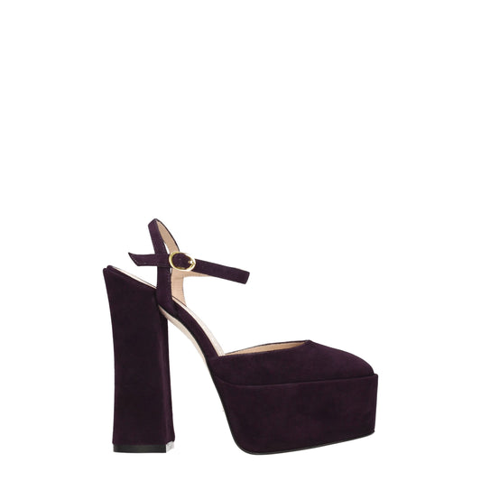 Stuart Weitzman Purple Leather Platforms - from Stuart Weitzman