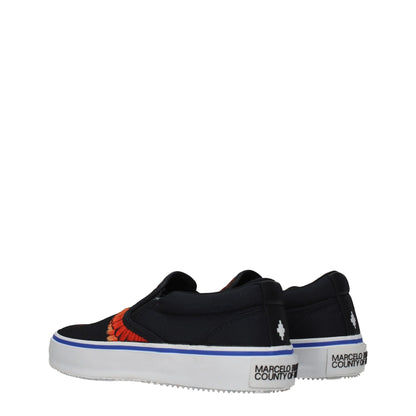 Marcelo Burlon Black Fabric Slip-On Loafers - from Marcelo Burlon