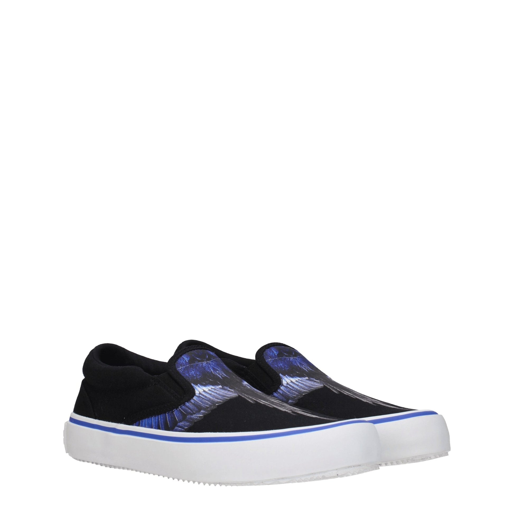 Marcelo Burlon Black Fabric Slip-On Loafers - from Marcelo Burlon