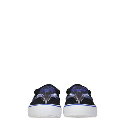 Marcelo Burlon Black Fabric Slip-On Loafers - from Marcelo Burlon
