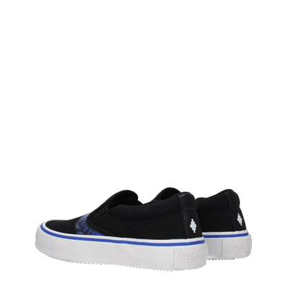 Marcelo Burlon Black Fabric Slip-On Loafers - from Marcelo Burlon