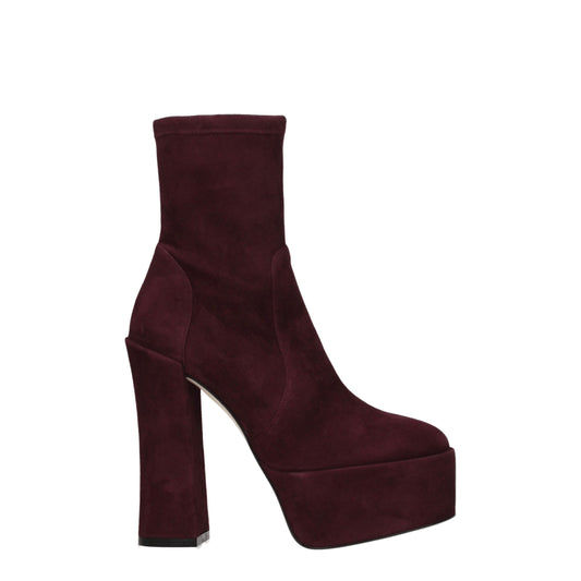 Stuart Weitzman Purple Leather Ankle Boots - from Stuart Weitzman