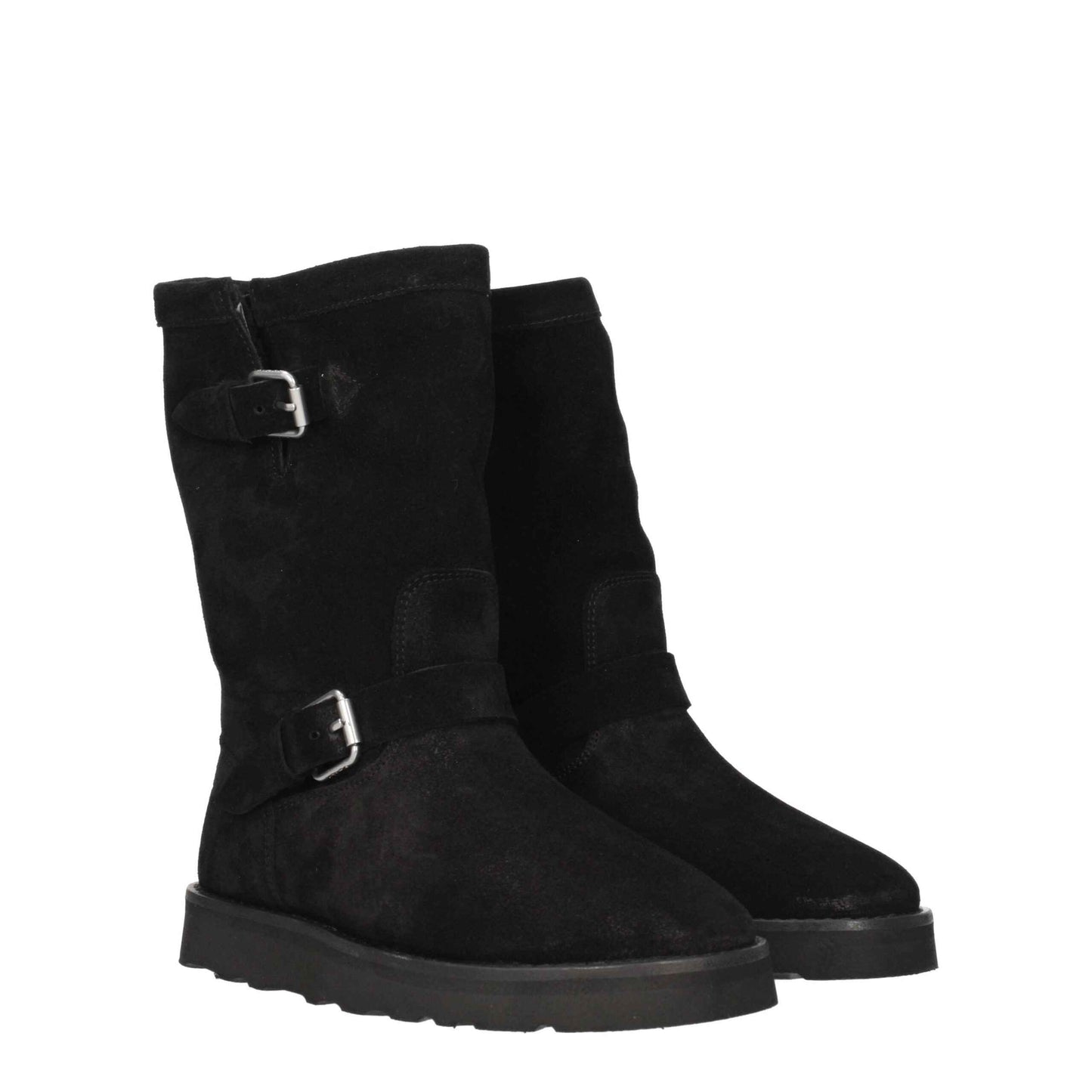 Kenzo Black Leather Ankle Boots by Kenzo