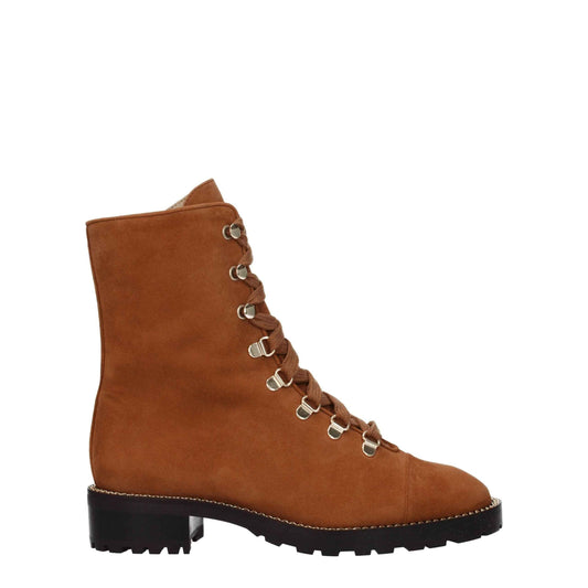 Stuart Weitzman Brown Leather Ankle Boots by Stuart Weitzman
